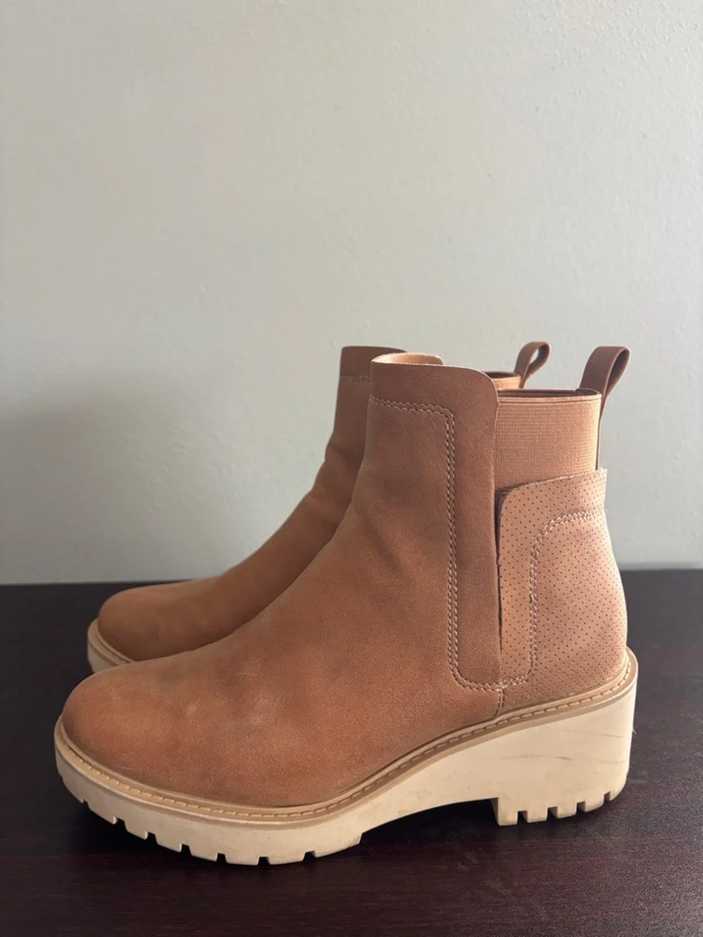 a.n.a Brown Ankle Booties